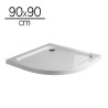 PLATO DUCHA ACRILICO ANGULAR BENOTTI 90X90X5CM