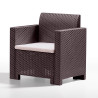 SET DE JARDIN 2 SILLONES MESA SERIE NEBRASKA BROWN BICA