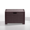 SET DE JARDIN 2 SILLONES MESA SERIE NEBRASKA BROWN BICA