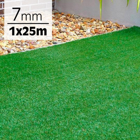 CESPED ARTIFICIAL SERIE JEAN DONNA GARDEN 7MM 1X25MTS