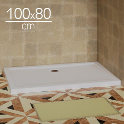 PLATO DUCHA ACRILICO RECT BENOTTI 100X80X5CM