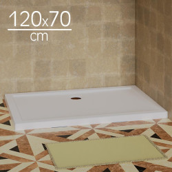 PLATO DUCHA ACRILICO RECT BENOTTI 120X70X5CM