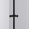 MAMPARA DUCHA CUADRADRA NEGRA BENOTTI 185X90CM 5MM
