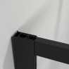 MAMPARA DUCHA PANEL NEGRO 1 CRISTAL FIJO BENOTTI 195X80CM 6MM