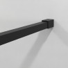 MAMPARA DUCHA PANEL NEGRO 1 CRISTAL FIJO BENOTTI 195X90CM 6MM