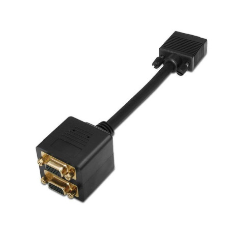 DUPLICADOR VGA MACHO 2X VGA HEMBRA AISENS