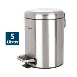 PAPELERA DE BANO INOX 5 LITROS BENOTTI