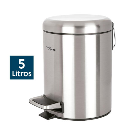 PAPELERA DE BANO INOX 5 LITROS BENOTTI