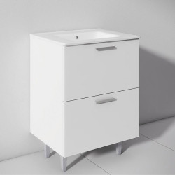 MUEBLE BANO BLANCO SERIE MODENA 60X46X85CM BENOTTI