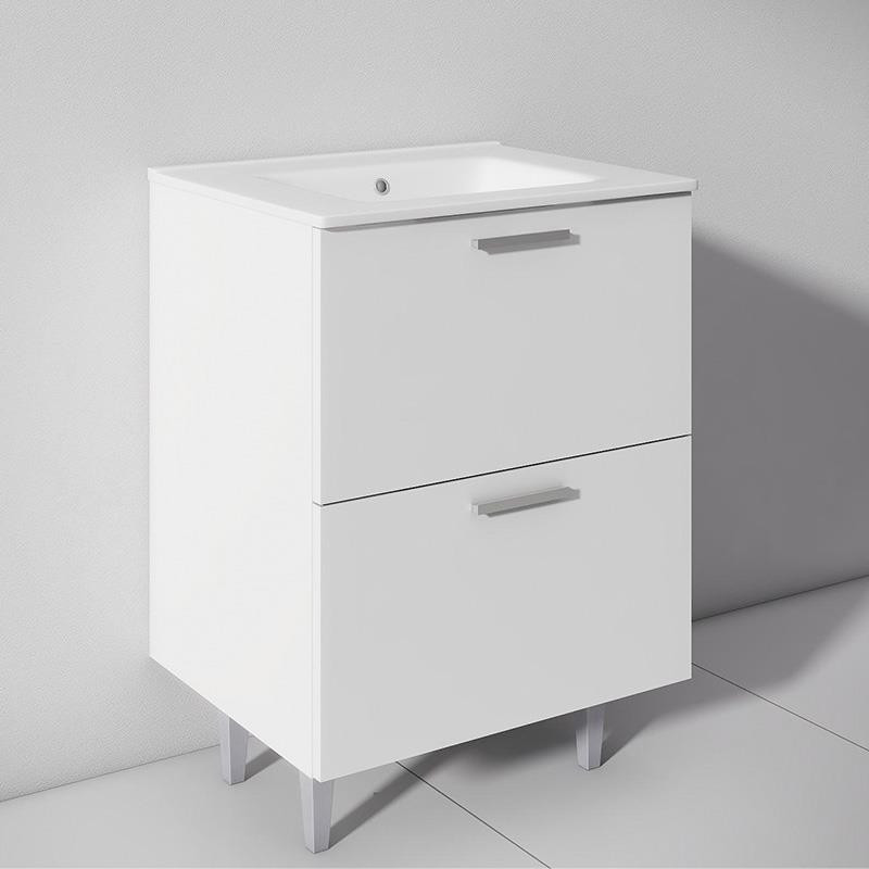 MUEBLE BANO BLANCO SERIE MODENA 60X46X85CM BENOTTI