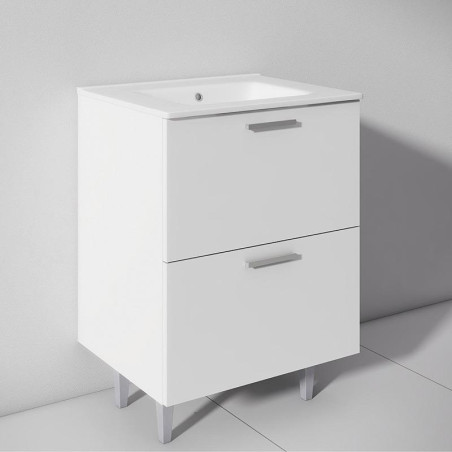 MUEBLE BANO BLANCO SERIE MODENA 60X46X85CM BENOTTI