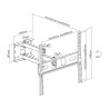 SOPORTE DE TELEVISION EXTENSIBLE 32 55 LARRYHOUSE