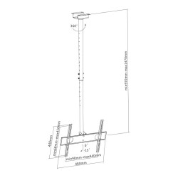 SOPORTE TELEVISION DE TECHO 32 55 LARRYHOUSE