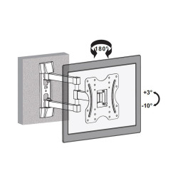 SOPORTE DE TELEVISION EXTENSIBLE 23 42 LARRYHOUSE