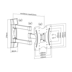 SOPORTE DE TELEVISION EXTENSIBLE 23 42 LARRYHOUSE