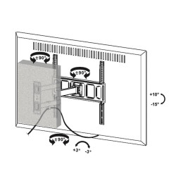 SOPORTE DE TELEVISION EXTENSIBLE 37 70 LARRYHOUSE