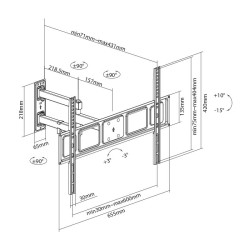 SOPORTE DE TELEVISION EXTENSIBLE 37 70 LARRYHOUSE