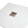 PLATO DUCHA CARGA MINERAL BLANCO CUADR BENOTTI 90X90X35CM