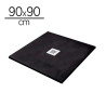 PLATO DUCHA CARGA MINERAL NEGRO CUADR BENOTTI 90X90X35CM
