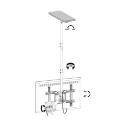 SOPORTE TELEVISION DE TECHO 32 70 LARRYHOUSE