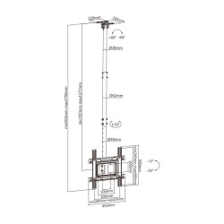 SOPORTE TELEVISION DE TECHO 32 70 LARRYHOUSE