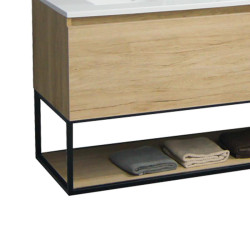 MUEBLE BANO SERIE SIENA 140X455X64CM BENOTTI