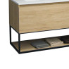 MUEBLE BANO SERIE SIENA 140X455X64CM BENOTTI