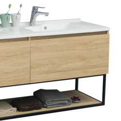 MUEBLE BANO SERIE SIENA 140X455X64CM BENOTTI
