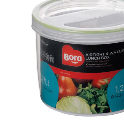 CONTENEDOR DE ALIMENTOS REDONDO CON TAPA TRANSPARENTE 127 LTS