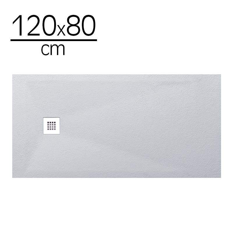PLATO DUCHA CARGA MINERAL BLANCO BENOTTI 120X80X35CM