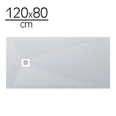 PLATO DUCHA CARGA MINERAL BLANCO BENOTTI 120X80X35CM