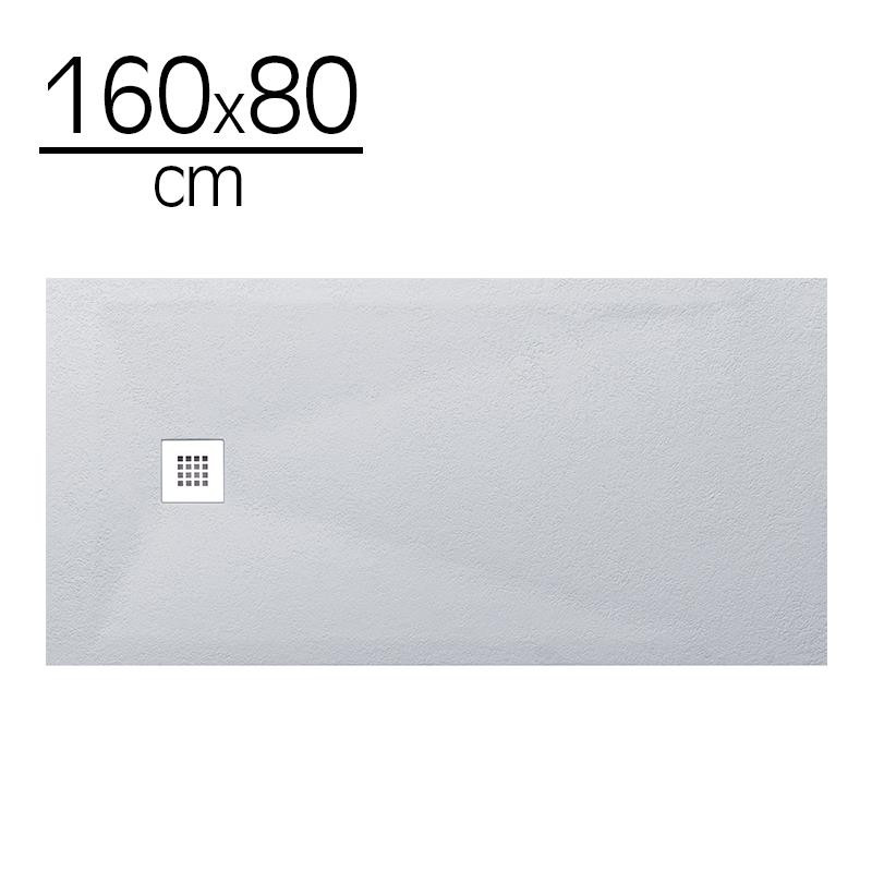 PLATO DUCHA CARGA MINERAL BLANCO BENOTTI 160X80X35CM
