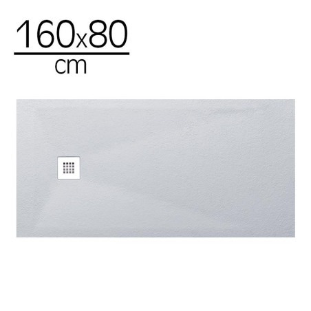 PLATO DUCHA CARGA MINERAL BLANCO BENOTTI 160X80X35CM
