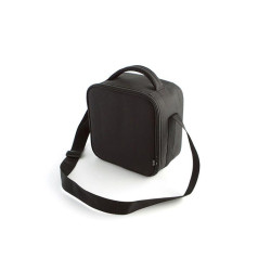 BOLSA TERMICA PORTA ALIMENTOS 22X13X22CM CON 2 RECIPIENTES NEGRO QUID