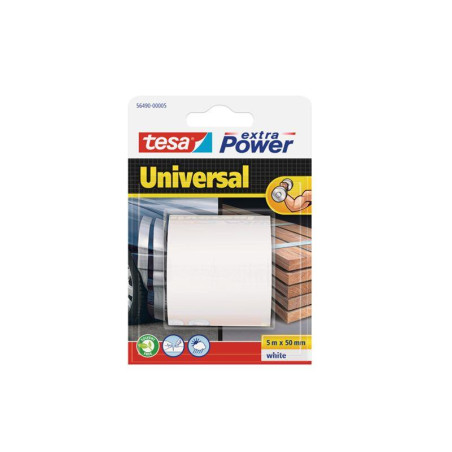 CINTA ADHESIVA VERSATIL CON ADHERENCIA EXTRA 5M X 50MM BLANCO TESA