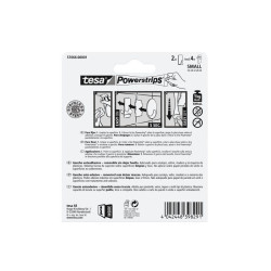 GANCHO ADHESIVO METAL SOPORTA 1KG PEQUENO TESA
