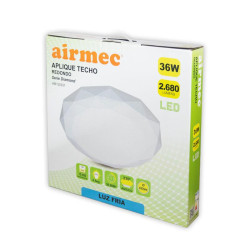 APLIQUE LED TECHO 36W SERIE DIAMOND LUZ FRIA AIRMEC
