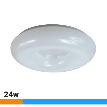 APLIQUE LED TECHO 24W SERIE PLATINO CONTROL REMOTO LUZ FRIA AIRMEC