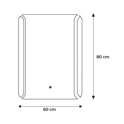 ESPEJO DE BANO LED 60X80 CM SERIE PARIS BENOTTI
