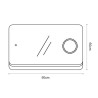 ESPEJO DE BANO LED 90X60 CM SERIE LONDRES BENOTTI