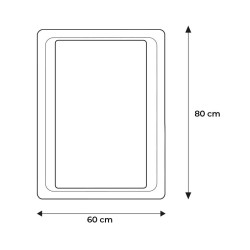 ESPEJO DE BANO LED 60X80 CM SERIE ZURICH BENOTTI