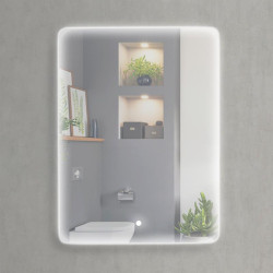 ESPEJO DE BANO LED 60X80 CM SERIE MADEIRA BENOTTI