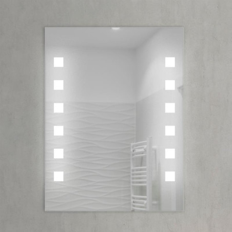 ESPEJO DE BANO LED 60X80 CM SERIE DINAMARCA BENOTTI