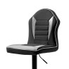 TABURETE GAMING NEGRO GRIS VOLTEN