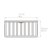 BAUL PLASTICO NEGRO DONNA GARDEN 270 LITROS 117X455X575 CM