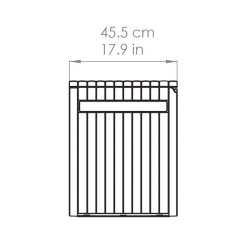 BAUL PLASTICO NEGRO DONNA GARDEN 270 LITROS 117X455X575 CM