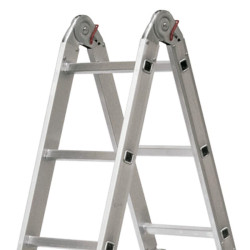 ESCALERA ALUMINIO MULTIPOSICION AIRMEC 6 POSICIONES 16 PELDANOS