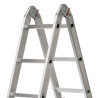 ESCALERA ALUMINIO MULTIPOSICION AIRMEC 6 POSICIONES 16 PELDANOS