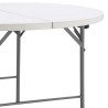 MESA DE RESINA REDONDA 160X74CM DONNA GARDEN
