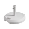 BASE DE SOMBRILLA REDONDA BLANCA SERIE PALAWAN DONNA GARDEN 40 KG
